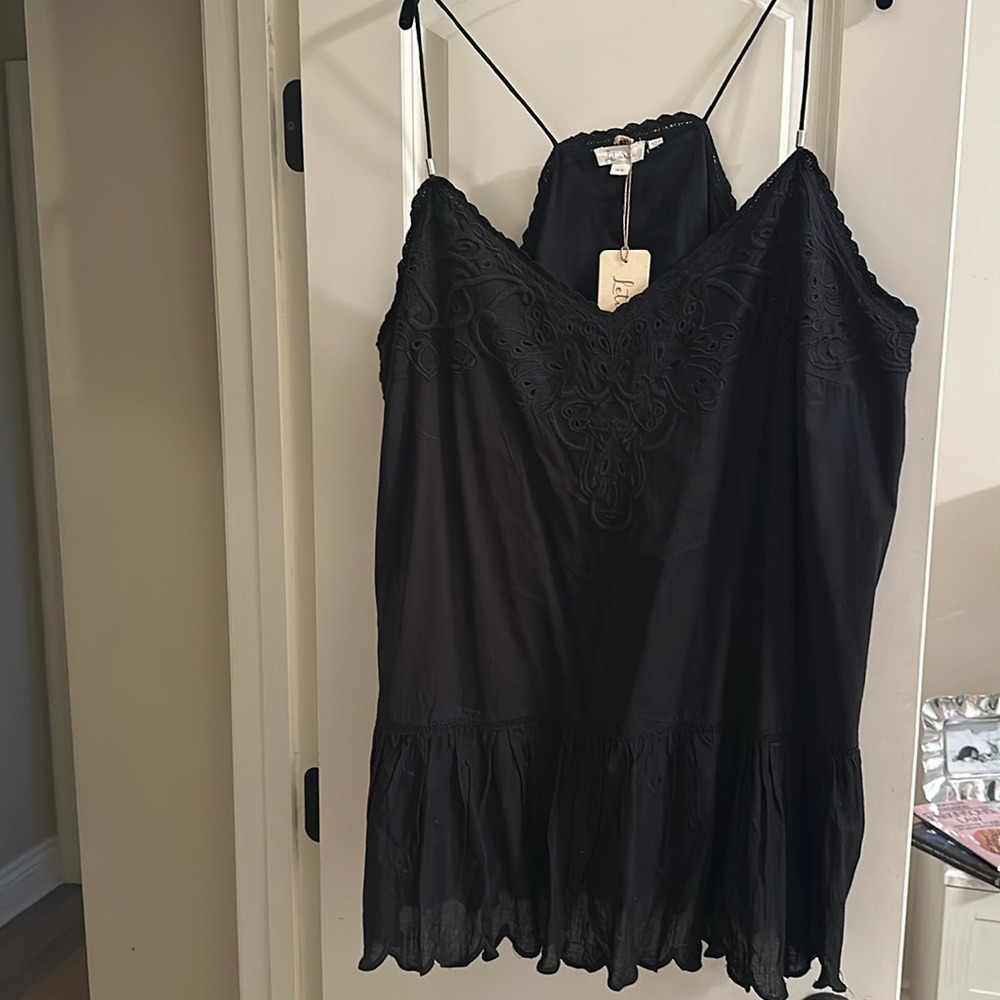 Anthro embroidered top